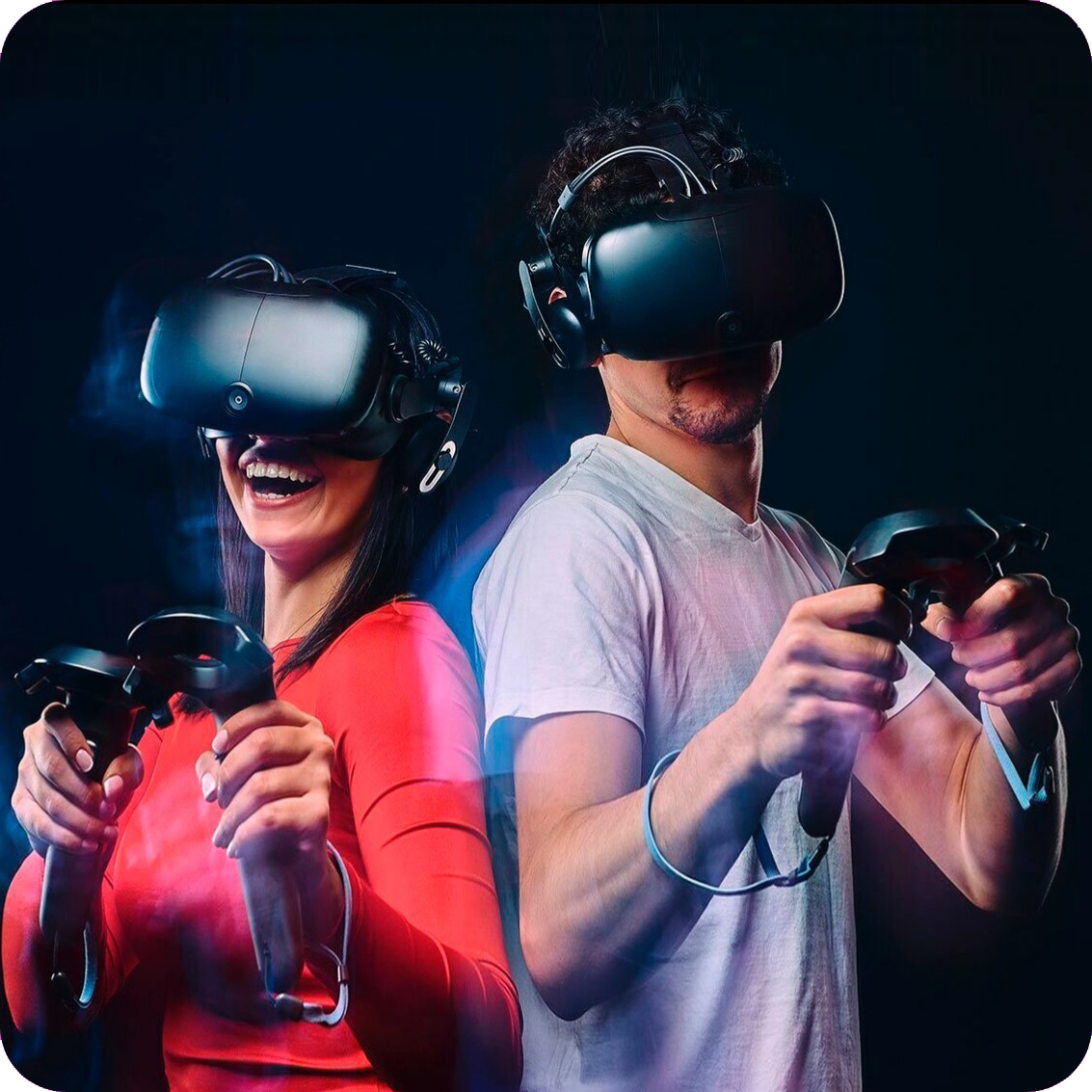 Командная игра на арене виртуальной реальности