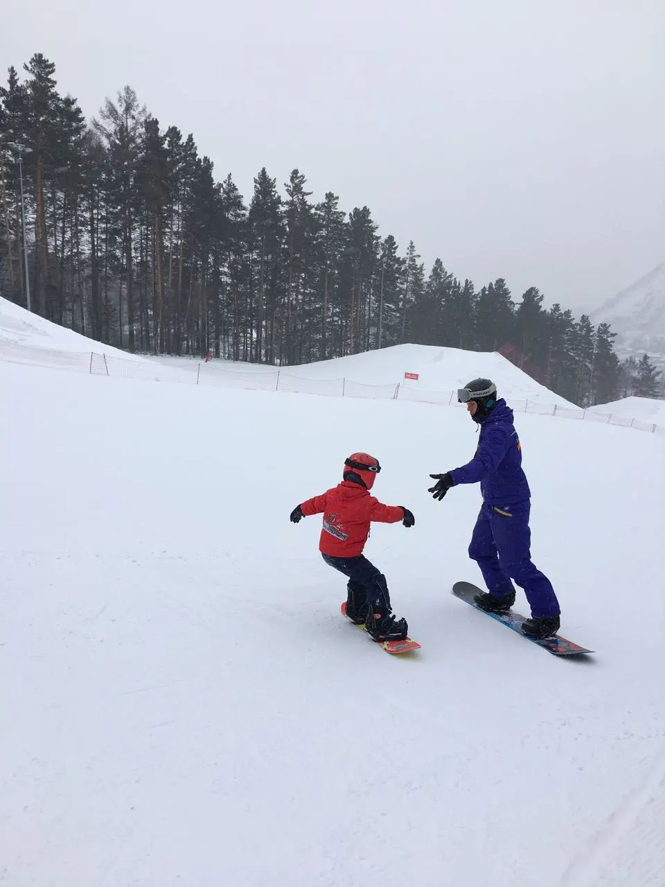 Обучение катанию на сноуборде