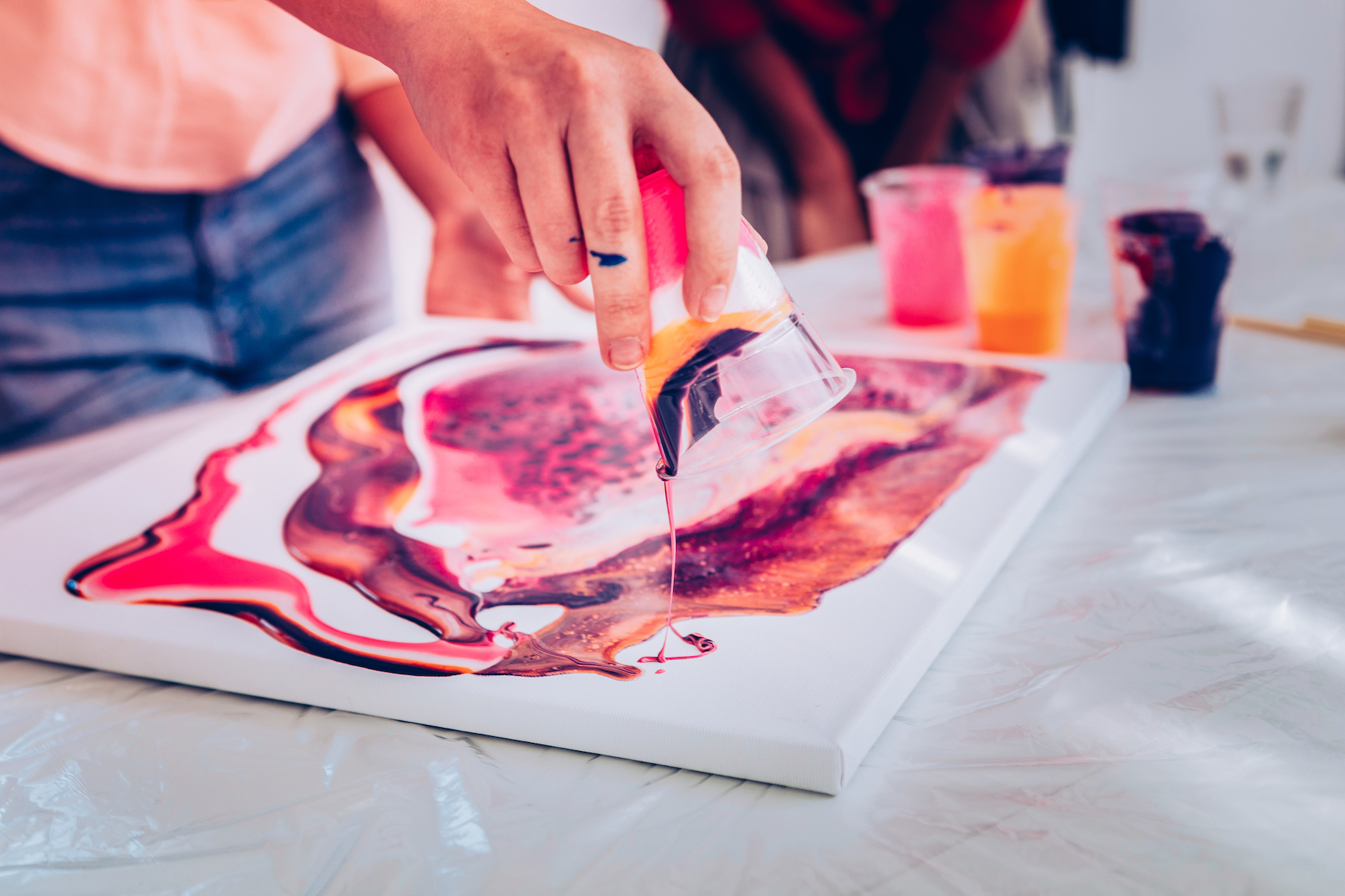 Fluid art. Рисование жидким акрилом