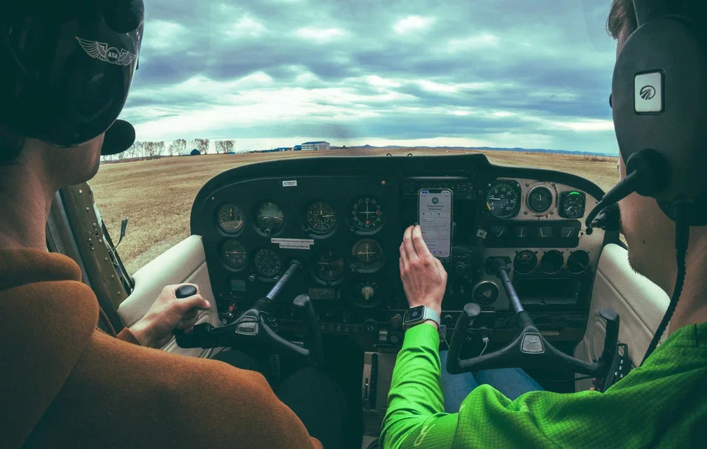 Загородный полет на самолёте Cessna-172