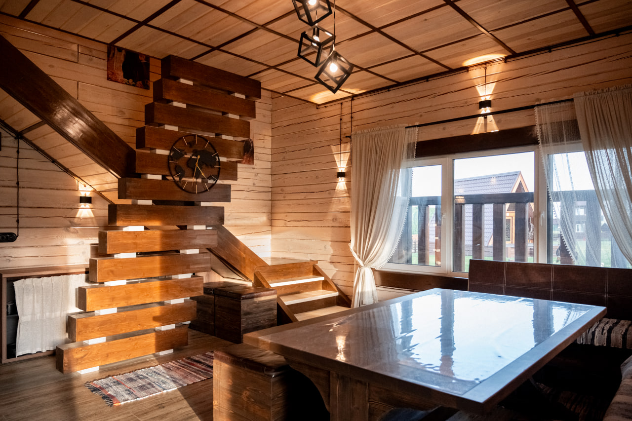 Отдых в бане на территории ранчо