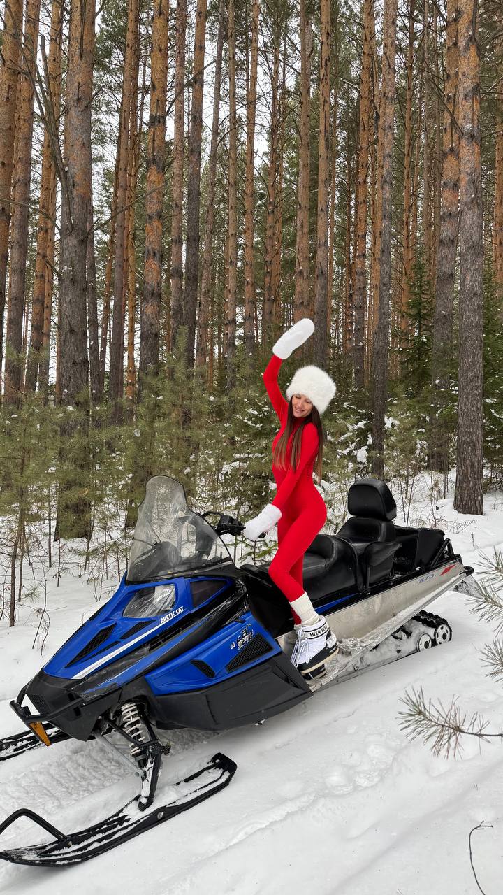 Прогулка на снегоходе для новичков