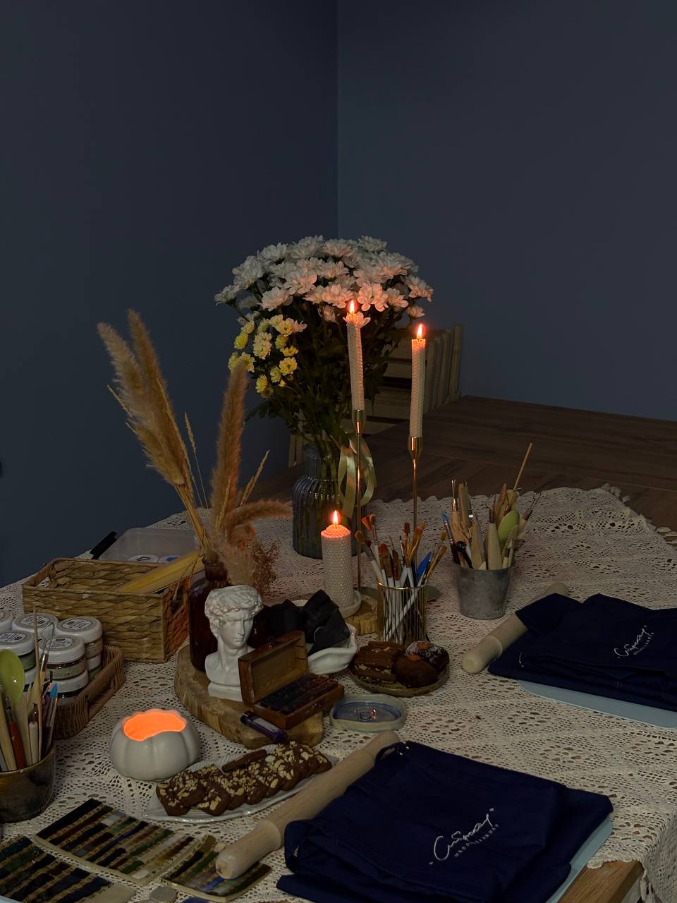 Мастер-класс "Керамический подсвечник: ручная лепка"