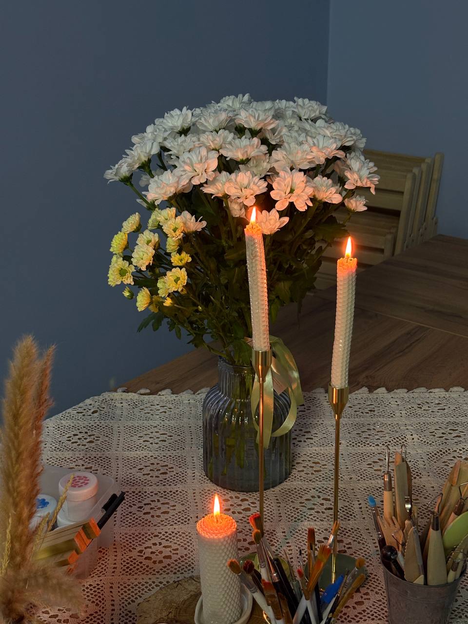 Мастер-класс "Керамический подсвечник: ручная лепка"