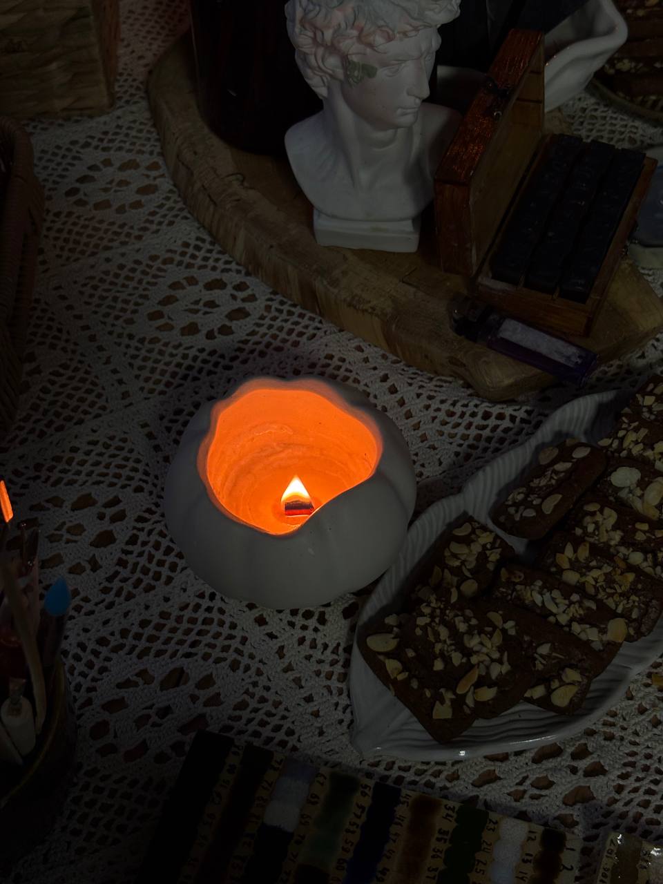 Мастер-класс "Керамический подсвечник: ручная лепка"