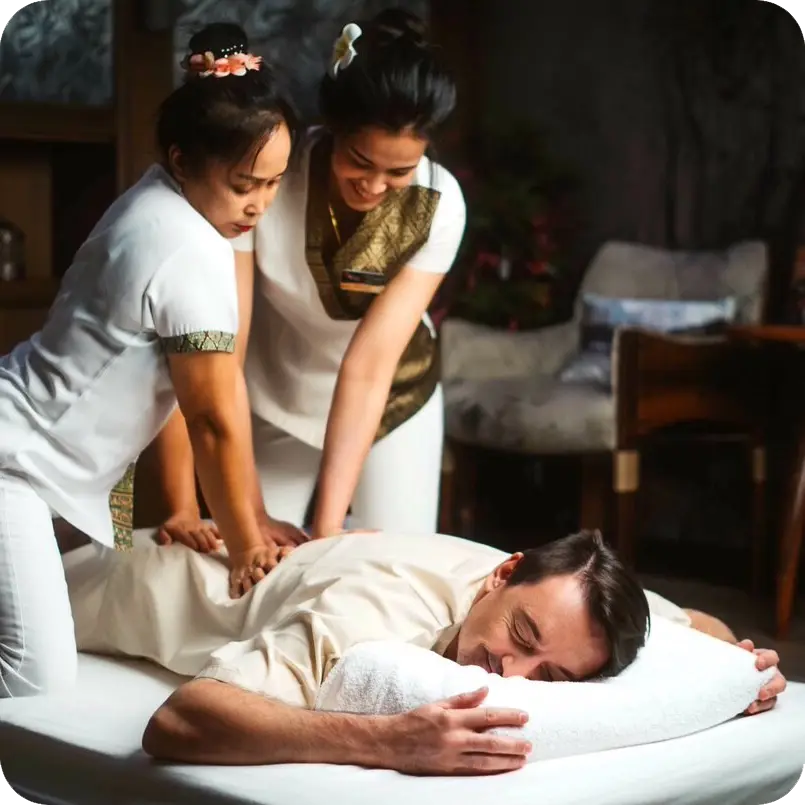 Тайский массаж в 4 руки